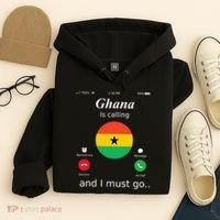 Ghana Is Calling And I Must Go Ghana Flag Hoodie thumb 4