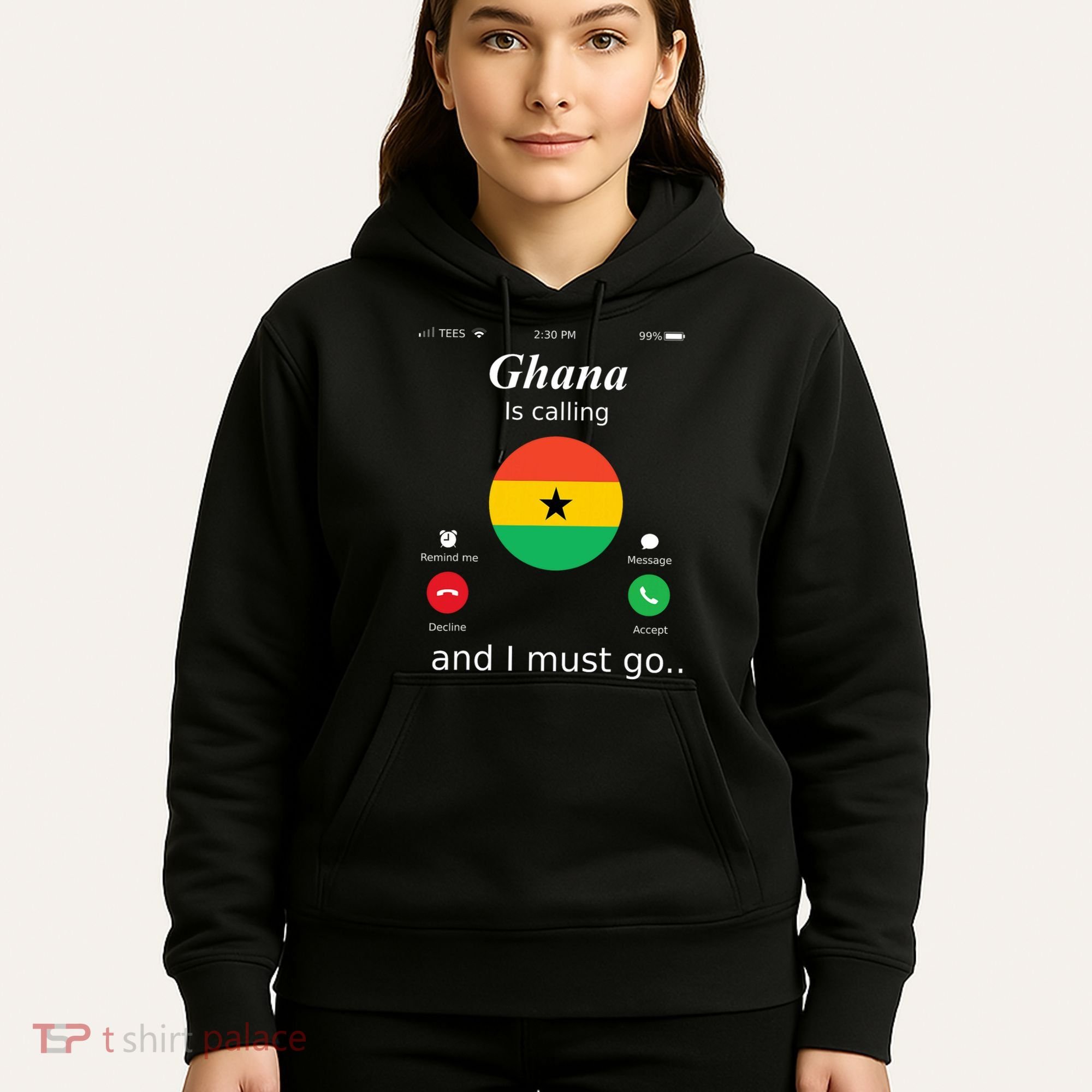 Ghana Is Calling And I Must Go Ghana Flag Hoodie