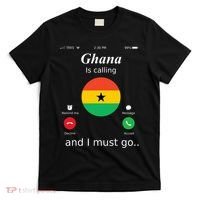 Ghana Is Calling And I Must Go Ghana Flag T-Shirt thumb 0