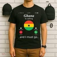 Ghana Is Calling And I Must Go Ghana Flag T-Shirt thumb 6