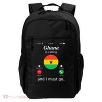 Ghana Is Calling And I Must Go Ghana Flag Backpack thumb 0