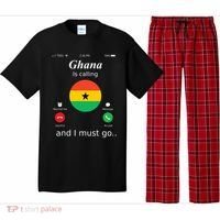 Ghana Is Calling And I Must Go Ghana Flag Pajama Set thumb 0