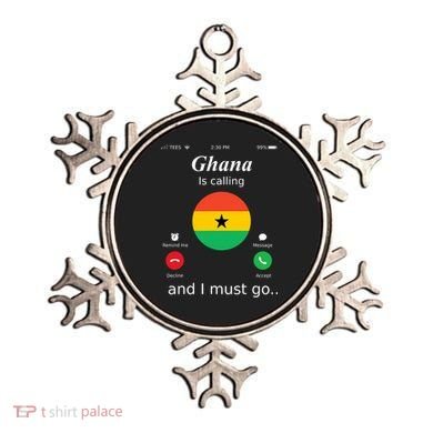 Ghana Is Calling And I Must Go Ghana Flag Ornament