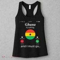 Ghana Is Calling And I Must Go Ghana Flag Women's Tank Top thumb 3