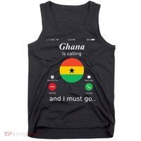 Ghana Is Calling And I Must Go Ghana Flag Tank Top thumb 0
