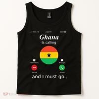Ghana Is Calling And I Must Go Ghana Flag Tank Top thumb 2