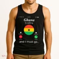 Ghana Is Calling And I Must Go Ghana Flag Tank Top thumb 3