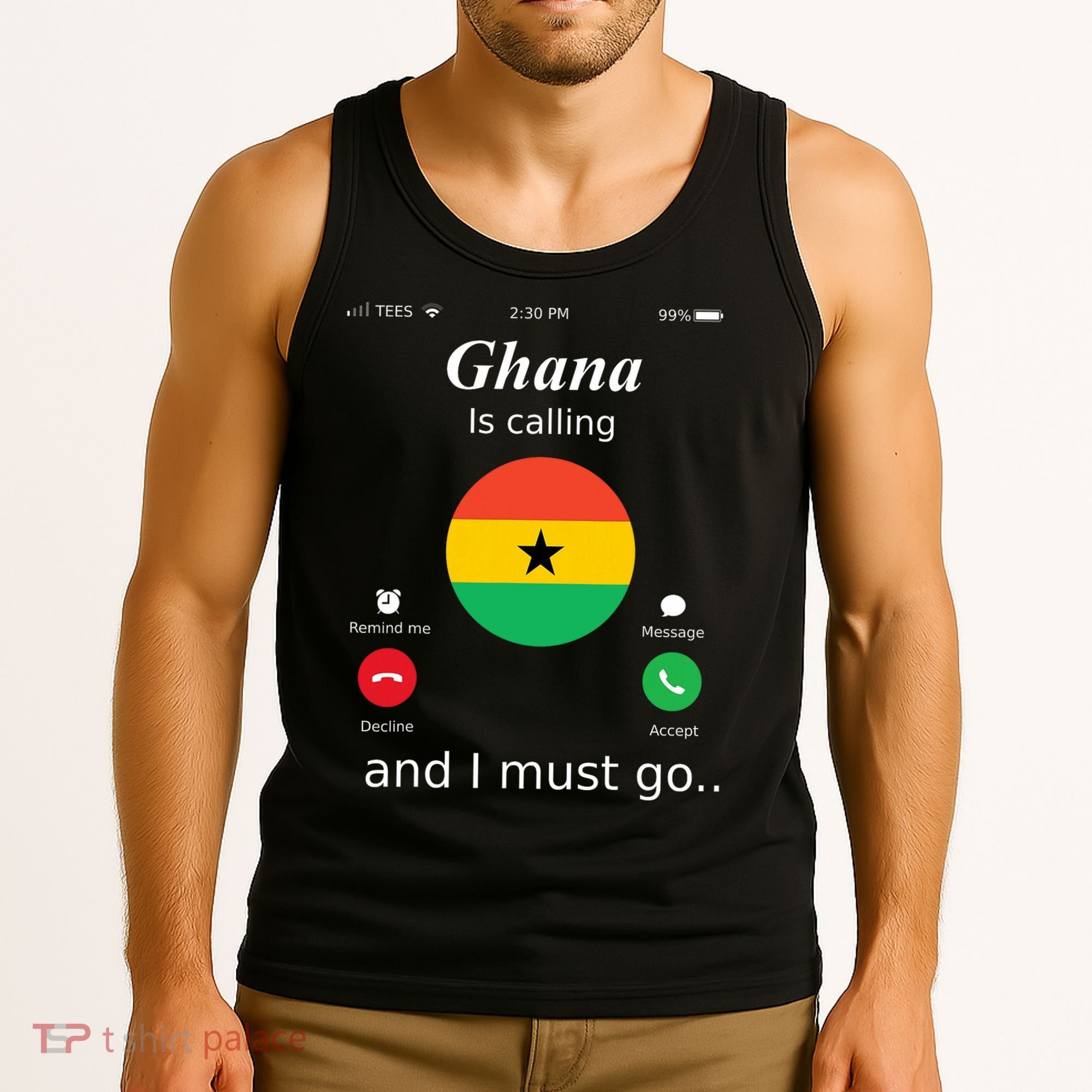 Ghana Is Calling And I Must Go Ghana Flag Tank Top