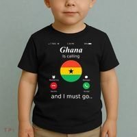 Ghana Is Calling And I Must Go Ghana Flag Toddler T-Shirt thumb 2