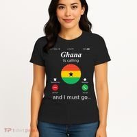 Ghana Is Calling And I Must Go Ghana Flag Women's T-Shirt thumb 4
