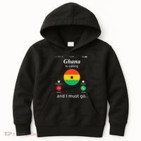 Ghana Is Calling And I Must Go Ghana Flag Kids Hoodie thumb 0