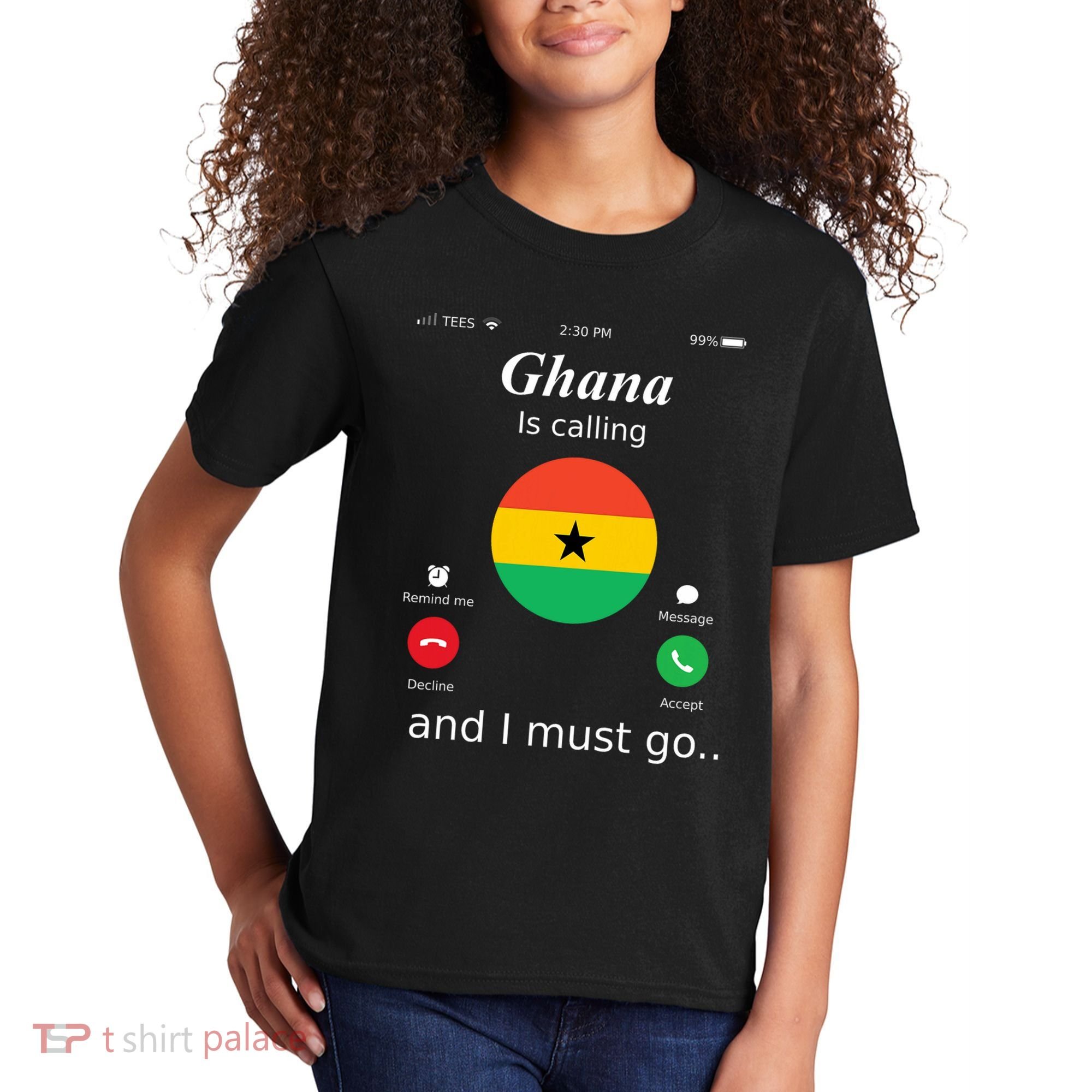 Ghana Is Calling And I Must Go Ghana Flag Kids T-Shirt