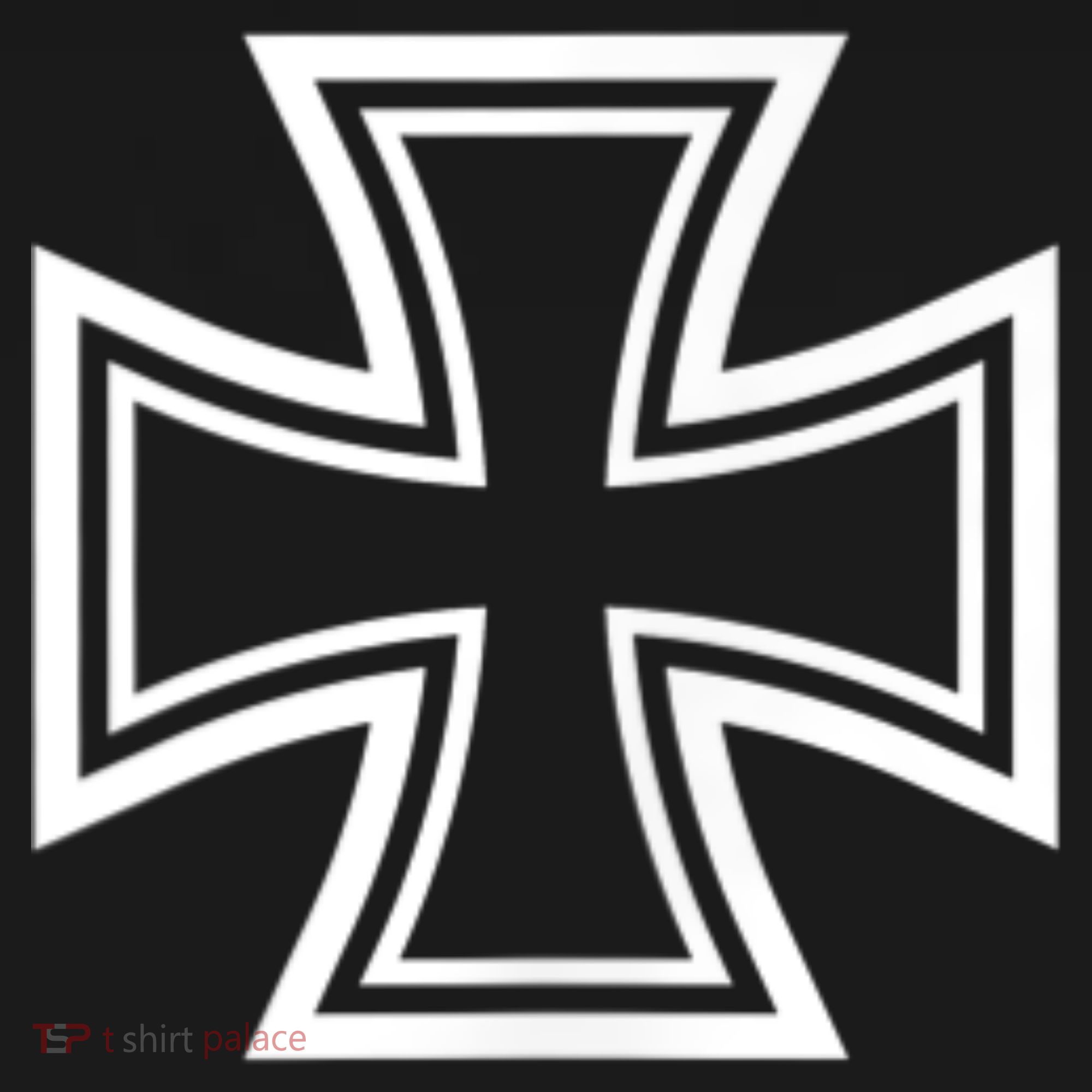 German Iron Cross Front & Back Print Long Sleeve Shirt