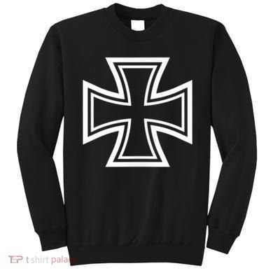German Iron Cross Front & Back Print Sweatshirt