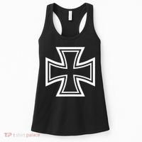 German Iron Cross Front & Back Print Women's Tank Top thumb 0