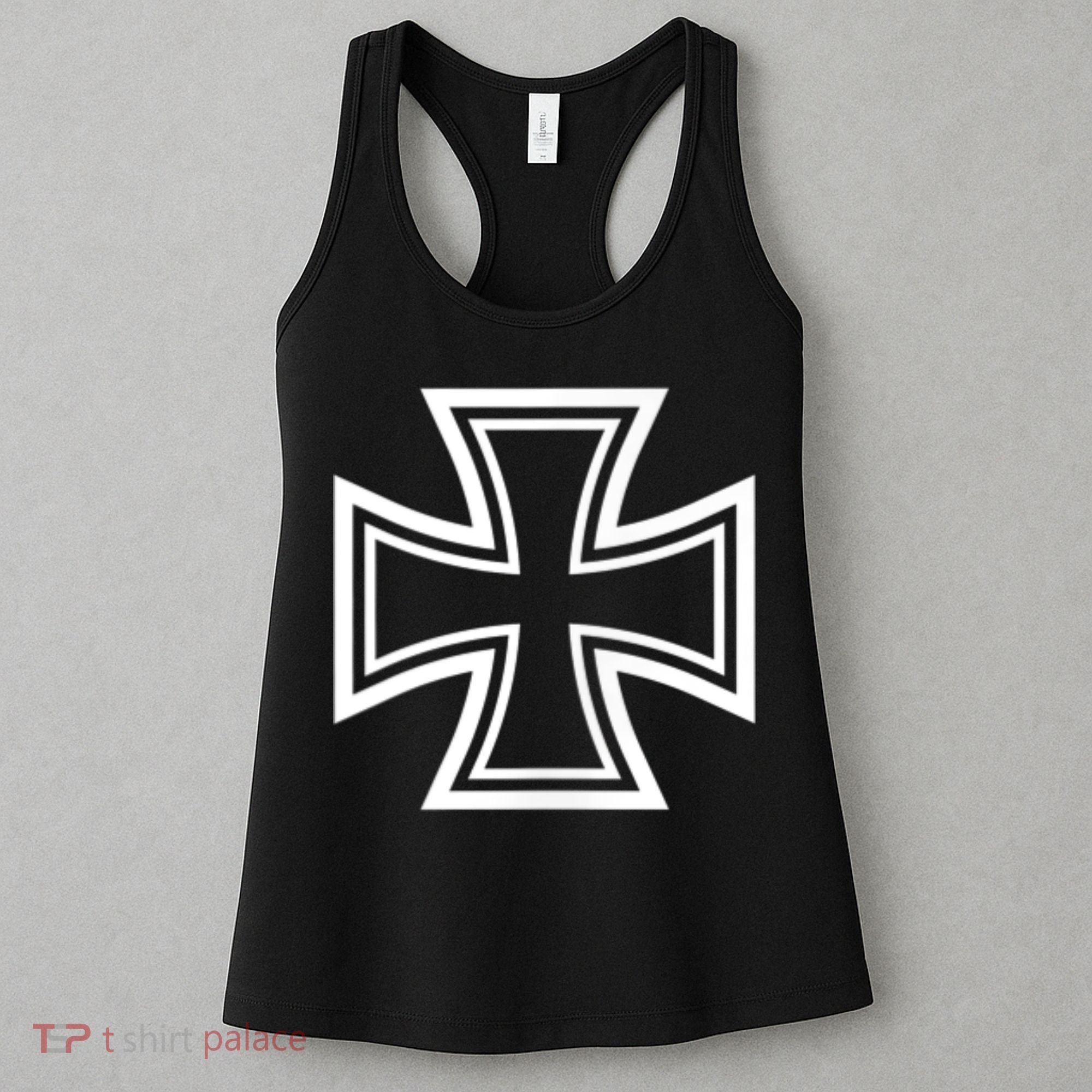 German Iron Cross Front & Back Print Women's Tank Top