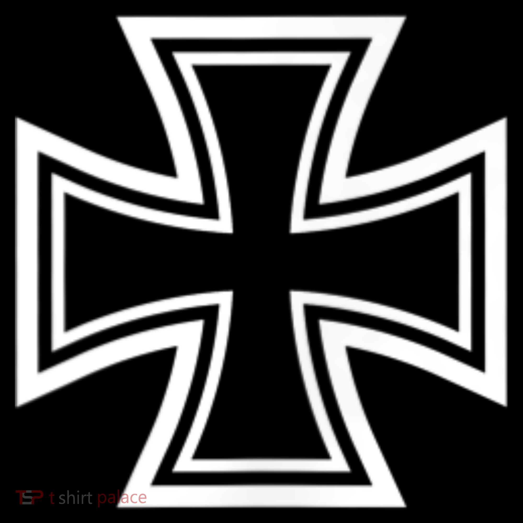 German Iron Cross Front & Back Print Baby Bodysuit