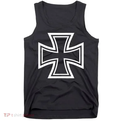 German Iron Cross Front & Back Print Tank Top