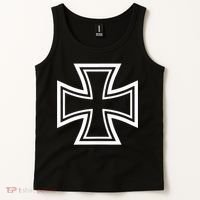 German Iron Cross Front & Back Print Tank Top thumb 2