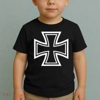 German Iron Cross Front & Back Print Toddler T-Shirt thumb 2