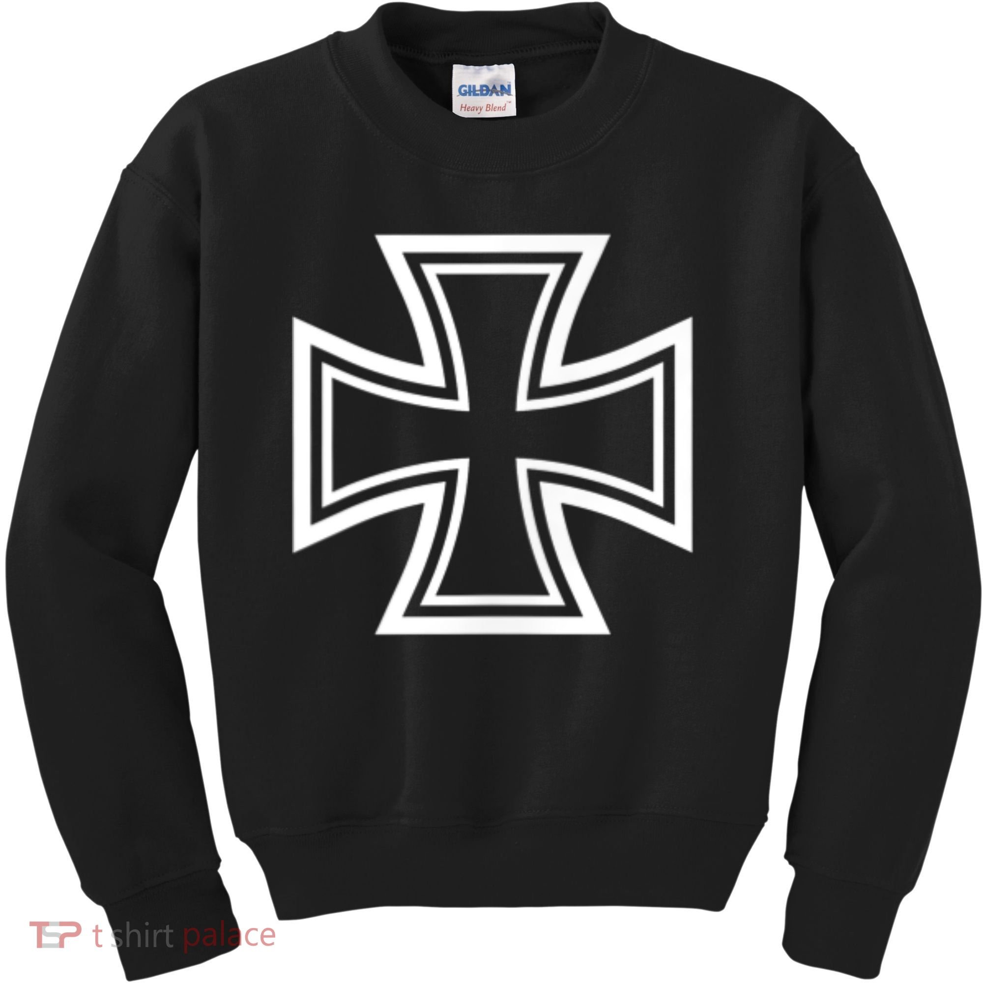 German Iron Cross Front & Back Print Kids Sweatshirt