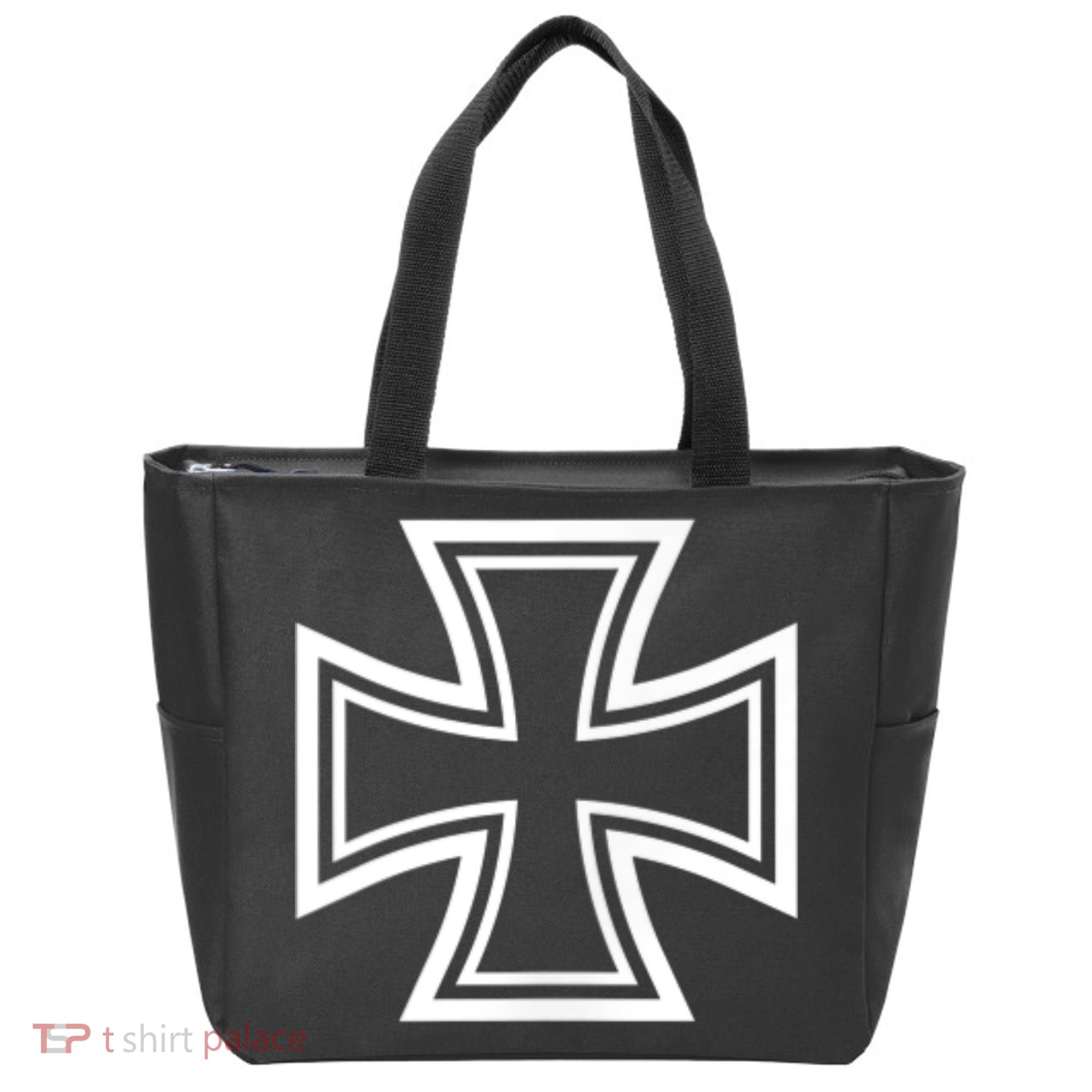 German Iron Cross Front & Back Print Tote Bag