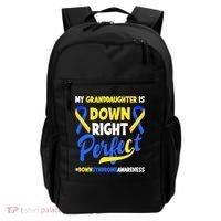 Granddaughter Is Down Right Perfect Down Syndrome Awareness Backpack thumb 0