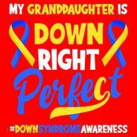 Granddaughter Is Down Right Perfect Down Syndrome Awareness Santa Hat thumb 1