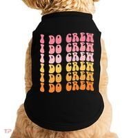 Groovy I Do Crew Bride Squad Wedding Bachelorette Party Doggie Tank thumb 0