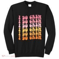 Groovy I Do Crew Bride Squad Wedding Bachelorette Party Sweatshirt thumb 0