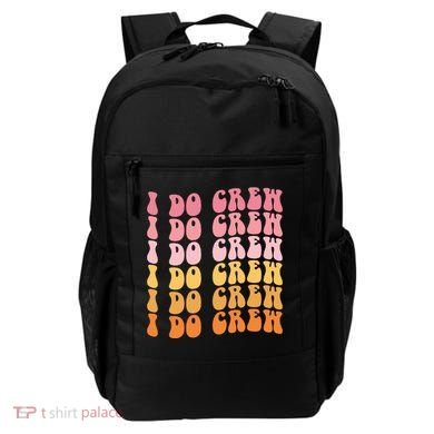 Groovy I Do Crew Bride Squad Wedding Bachelorette Party Backpack