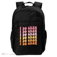 Groovy I Do Crew Bride Squad Wedding Bachelorette Party Backpack thumb 0