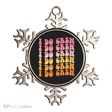 Groovy I Do Crew Bride Squad Wedding Bachelorette Party Ornament