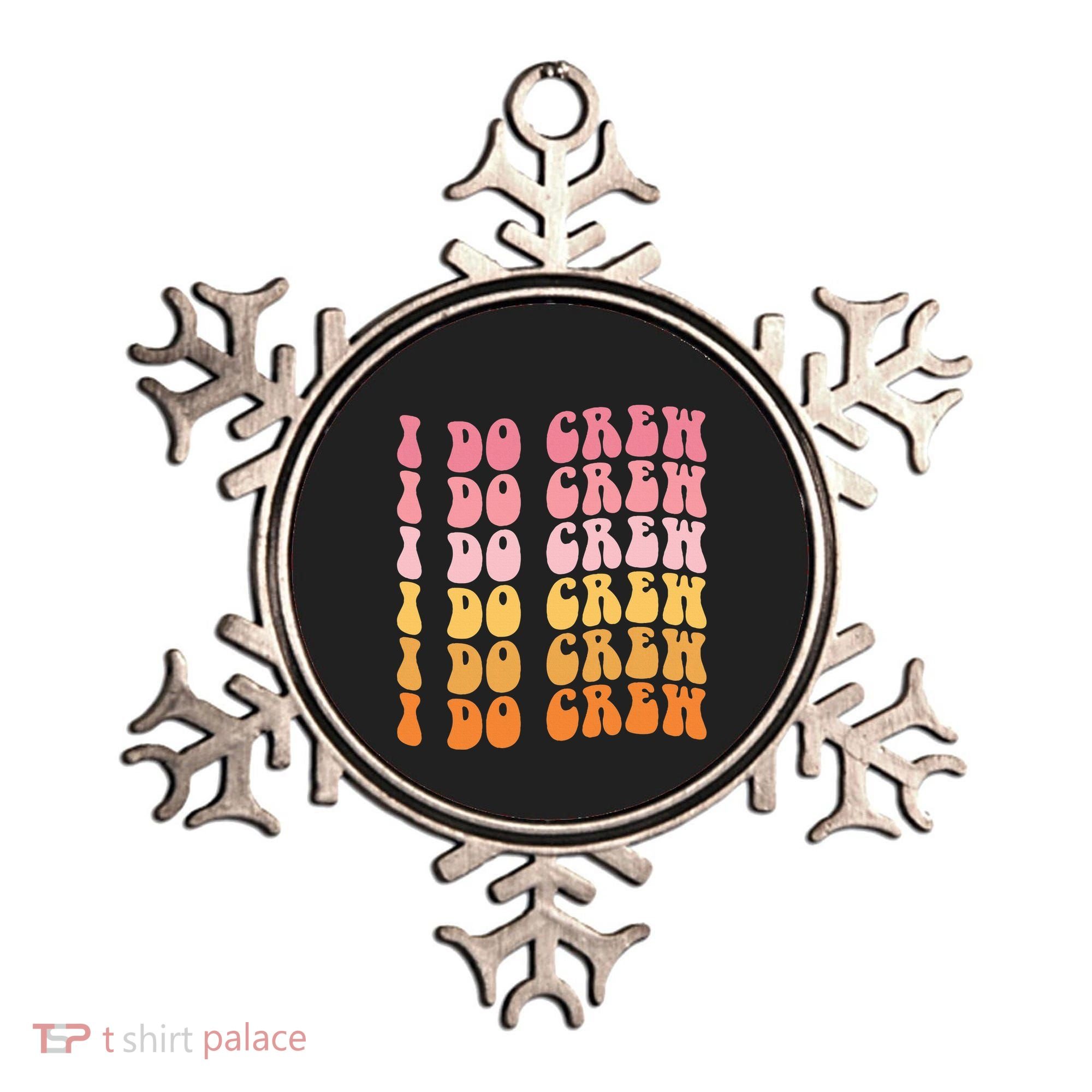 Groovy I Do Crew Bride Squad Wedding Bachelorette Party Ornament
