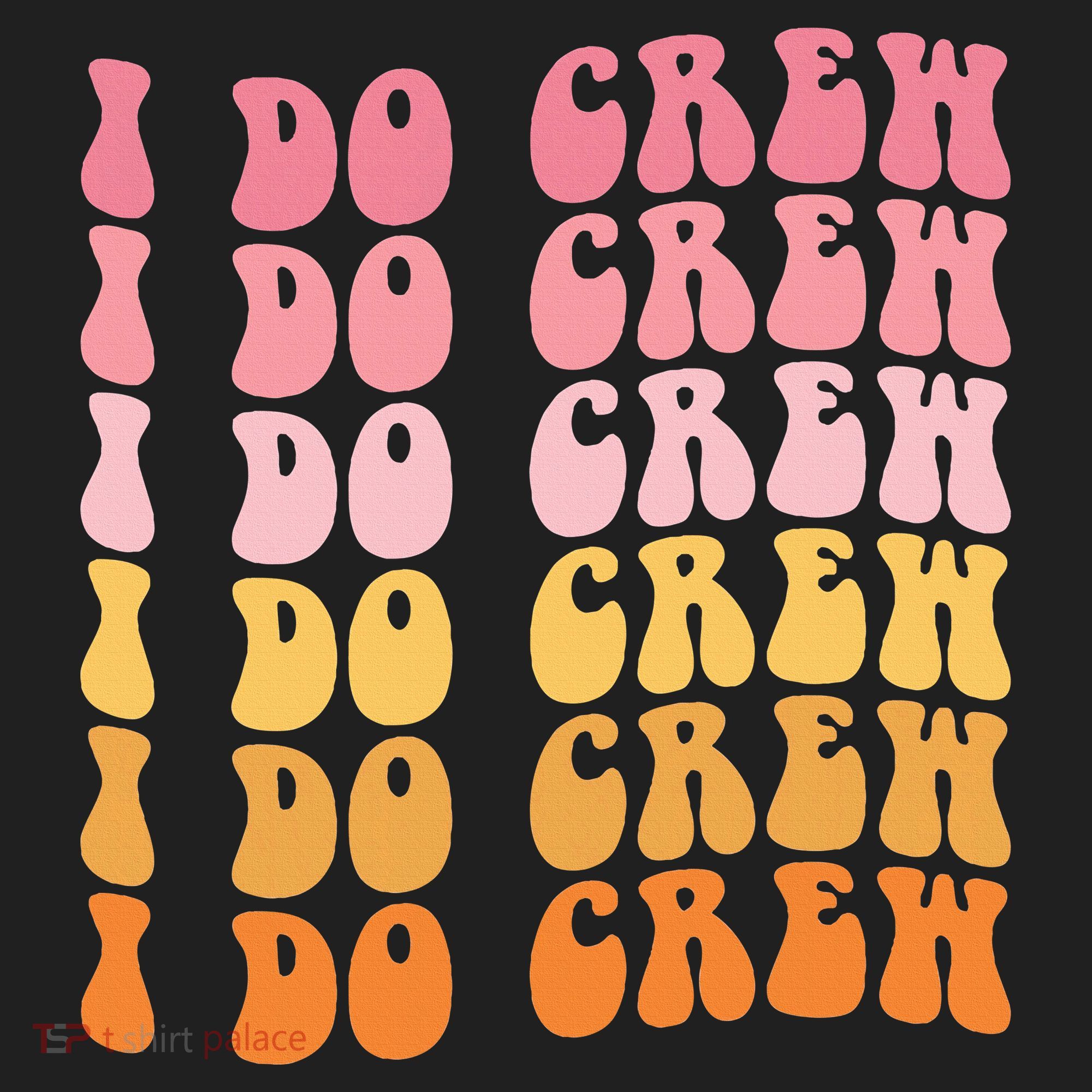 Groovy I Do Crew Bride Squad Wedding Bachelorette Party Hat