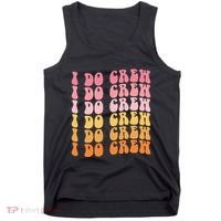 Groovy I Do Crew Bride Squad Wedding Bachelorette Party Tank Top thumb 0
