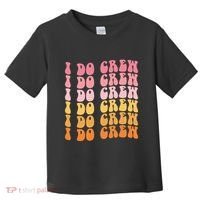 Groovy I Do Crew Bride Squad Wedding Bachelorette Party Toddler T-Shirt thumb 0