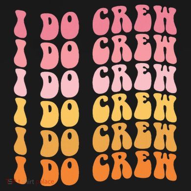 Groovy I Do Crew Bride Squad Wedding Bachelorette Party Women's Perfect Tri Rocker Tank