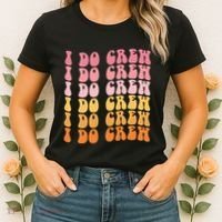 Groovy I Do Crew Bride Squad Wedding Bachelorette Party Women's T-Shirt thumb 2