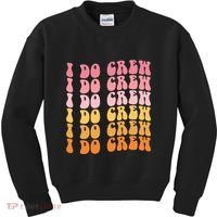 Groovy I Do Crew Bride Squad Wedding Bachelorette Party Kids Sweatshirt thumb 0
