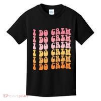 Groovy I Do Crew Bride Squad Wedding Bachelorette Party Kids T-Shirt thumb 0