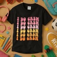 Groovy I Do Crew Bride Squad Wedding Bachelorette Party Kids T-Shirt thumb 3
