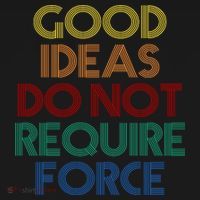 Good Ideas Do Not Require Force Libertarian Apron thumb 3