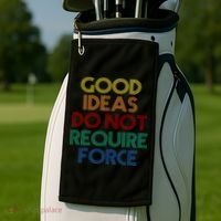 Good Ideas Do Not Require Force Libertarian Golf Towel thumb 2