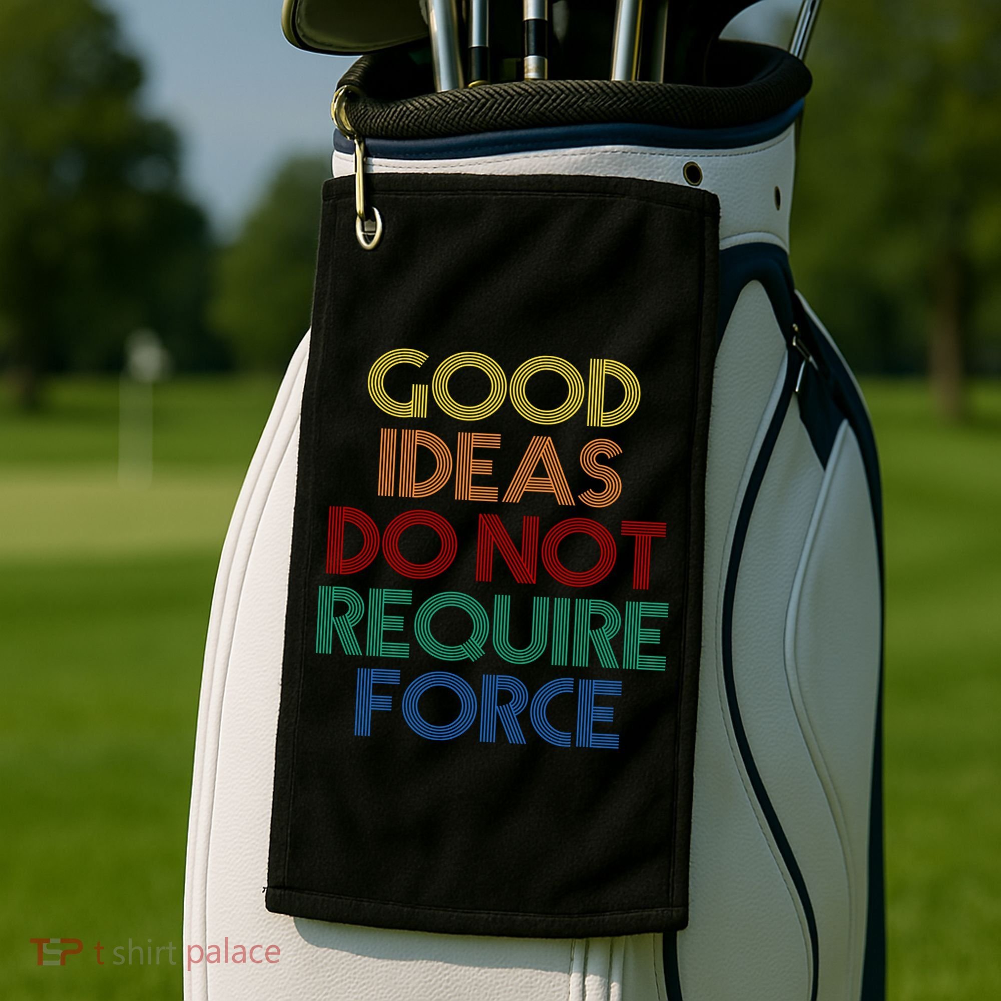 Good Ideas Do Not Require Force Libertarian Golf Towel