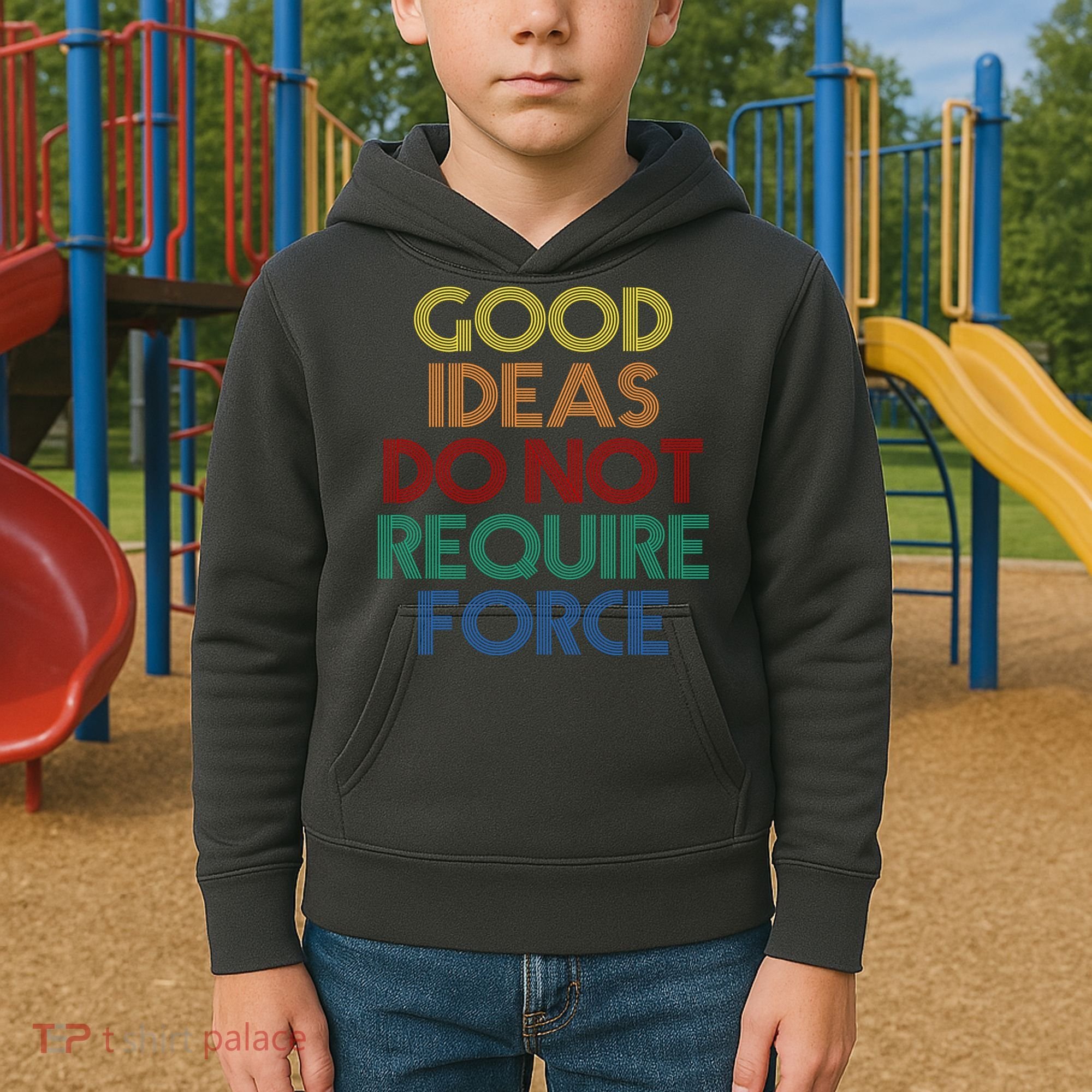 Good Ideas Do Not Require Force Libertarian Kids Hoodie