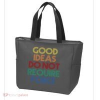 Good Ideas Do Not Require Force Libertarian Tote Bag thumb 3