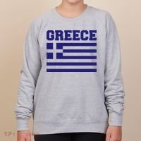 Greece Independence Day Greek Flag Heart Women's Sweatshirt thumb 0