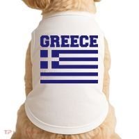 Greece Independence Day Greek Flag Heart Doggie Tank thumb 0