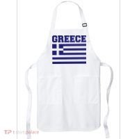 Greece Independence Day Greek Flag Heart Apron thumb 0